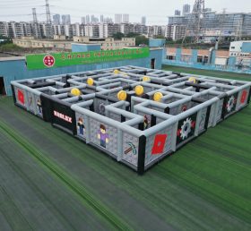 MAZE1-127 Надувной лабиринт в стиле Roblox