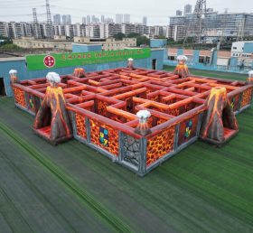 MAZE1-175 Надувной лабиринт в вулканической тематике