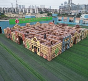 MAZE1-177 Надувной лабиринт в стиле Дикого Запада