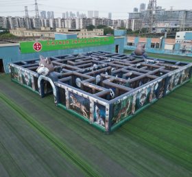 MAZE1-180 Надувной лабиринт в волчьей тематике