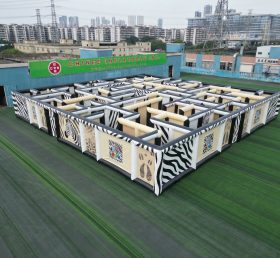 MAZE1-183 Надувной лабиринт в зебровой тематике