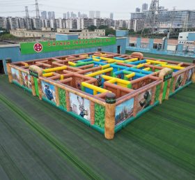 MAZE1-185 Надувной лабиринт в тематике Зверополиса