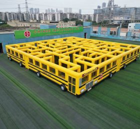 MAZE1-23 Надувной лабиринт в автобусной тематике