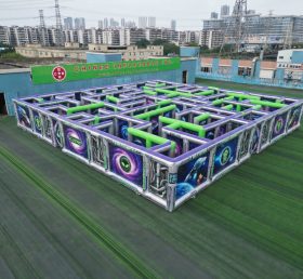 MAZE1-3 Надувной лабиринт в инопланетной тематике