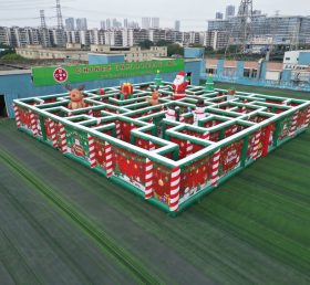 MAZE1-31 Лабиринт на рождественскую тематику надувной