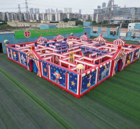 MAZE1-32 Надувной лабиринт в цирковой тематике