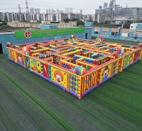 MAZE1-33 Надувной лабиринт в клоунском стиле