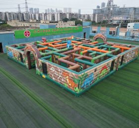 MAZE1-40 Надувной лабиринт в динозавровой тематике
