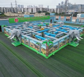 MAZE1-52 Надувной лабиринт в слоновьей тематике