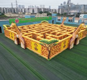 MAZE1-63 Надувной лабиринт в жирафьем стиле