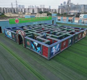 MAZE1-74 Надувной лабиринт в стиле «Как приручить дракона»