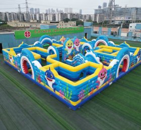 MAZE1-9 Надувной лабиринт в стиле «Baby Shark»