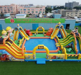 Pool3-749 Водный парк бассейна в стиле Боба Строителя
