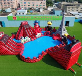 Pool3-760 Водный парк с бассейном в стиле Леди Баг
