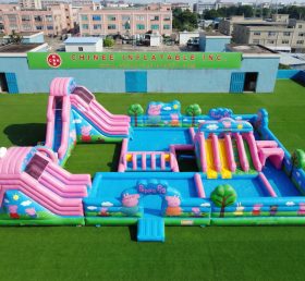 Pool3-766 Водный парк с бассейном в стиле Свинки Пеппы