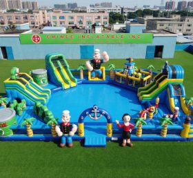 Pool3-770 Водный парк бассейна в стиле Папай