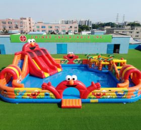 Pool3-784 Водный парк с бассейном в стиле Tickle Me Elmo