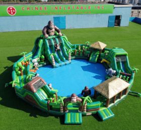 Pool3-809 Бассейн-аквапарк в стиле Кинг-Конг