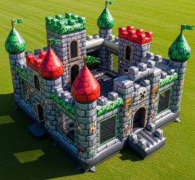 T5-2086 Надувные замки в стиле Minecraft
