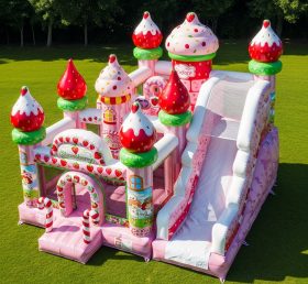 T5-2473 Надувные замки в стиле Strawberry Shortcake