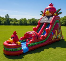 T8-9271 Водная горка надувная в стиле Angry Birds