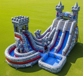 T8-9283 Водная горка надувная в стиле Fortnite