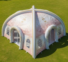 Tent1-6007 Свадебная тематическая надувная купольная палатка