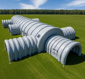Tent1-6067 Серый надувной туннельный шатёр