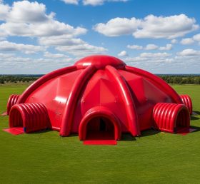 Tent1-6095 гигантский красный надувной купольный шатер