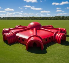 Tent1-6129 гигантская красная надувная купольная палатка
