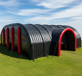 Tent1-6166 Черная арочная туннельная надувная палатка