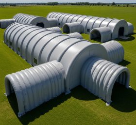 Tent1-6176 Серый модульный надувной шатёр