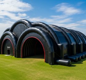 Tent1-6182 Черная арочная туннельная надувная палатка