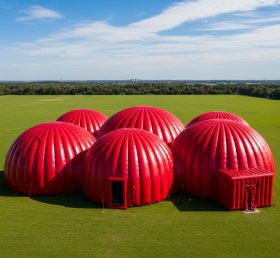 Tent1-6204 Гигантский красный надувной купол