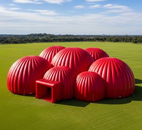 Tent1-6208 гигантский красный надувной купол