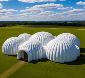 Tent1-6214 Большой белый надувной купол