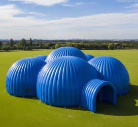Tent1-6219 Синий купольный кластер надувной купол