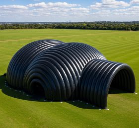Tent1-6246 Черный куполообразный арочный надувной туннель