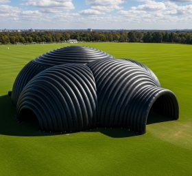 Tent1-6247 Черный скульптурный надувной купол