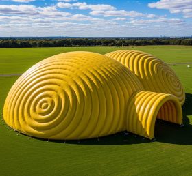 Tent1-6248 Желтый пузырчатый парк надувной купол