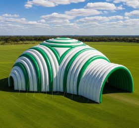 Tent1-6252 Зеленый Белый Арочный Надувной Купол