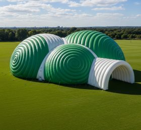 Tent1-6253 Зеленый спиральный надувной купол