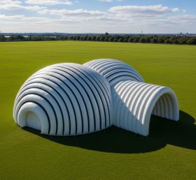 Tent1-6262 Полосатый тоннель надувной купол