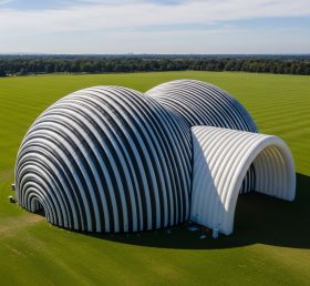 Tent1-6264 Полосатый Тоннель Надувной Купол