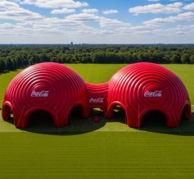Tent1-6294 Надувной купол в стиле Coca-Cola