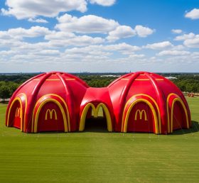 Tent1-6303 Павильон в форме надувного купола с темой McDonald's