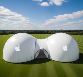 Tent1-6308 надувной купол в стиле логотипа Apple