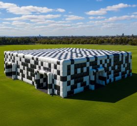 Tent1-6367 Черно-белая надувная шахматная конструкция