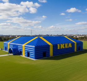 Tent1-6379 Синий Жёлтый Надувной Кубоидный Тент