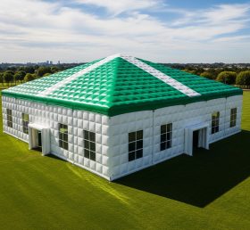 Tent1-6414 Зеленая Белая Надувная Палатка для Мероприятий